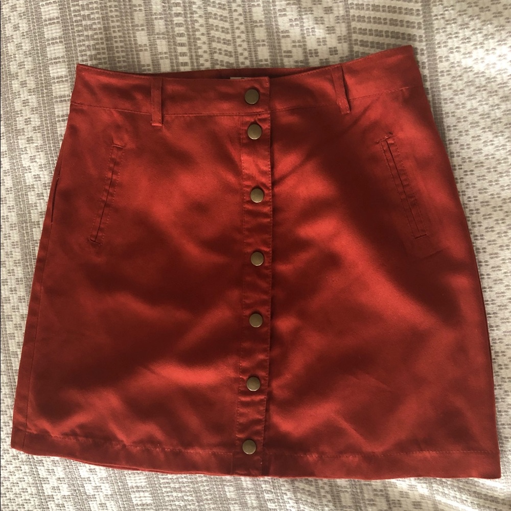 Forever 21 Red Mini Skirt